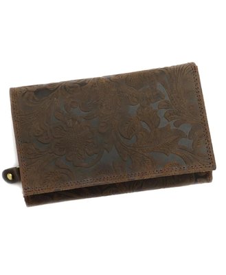 Жіночий шкіряний гаманець Wild L644 Темно коричневий - 86816_58 фото