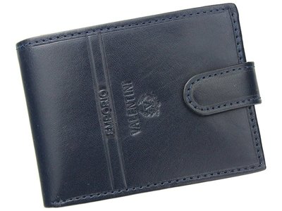 Чоловічий шкіряний гаманець Emporio Valentini 563 562 Темно синій - 8823_73 фото