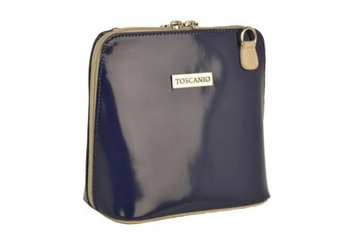 Жіноча шкіряна сумка Toscanio 01L Темно синій - 21156_73 фото